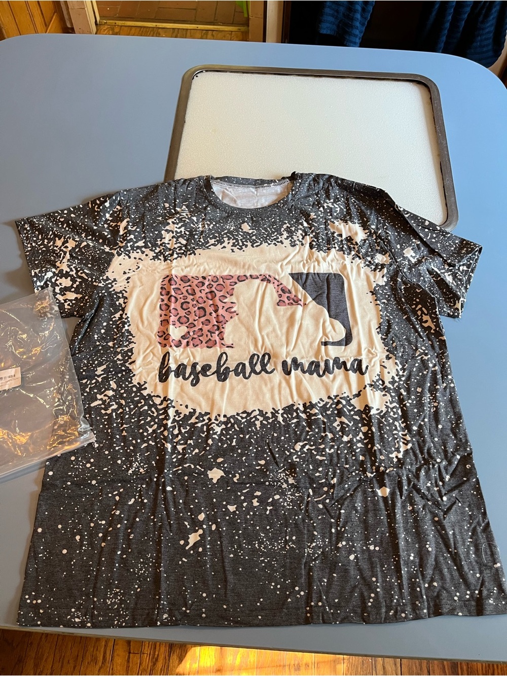 Source Unknown Black Short-Sleeve 'Baseball Mama' Graphic Tee with Pink Accent